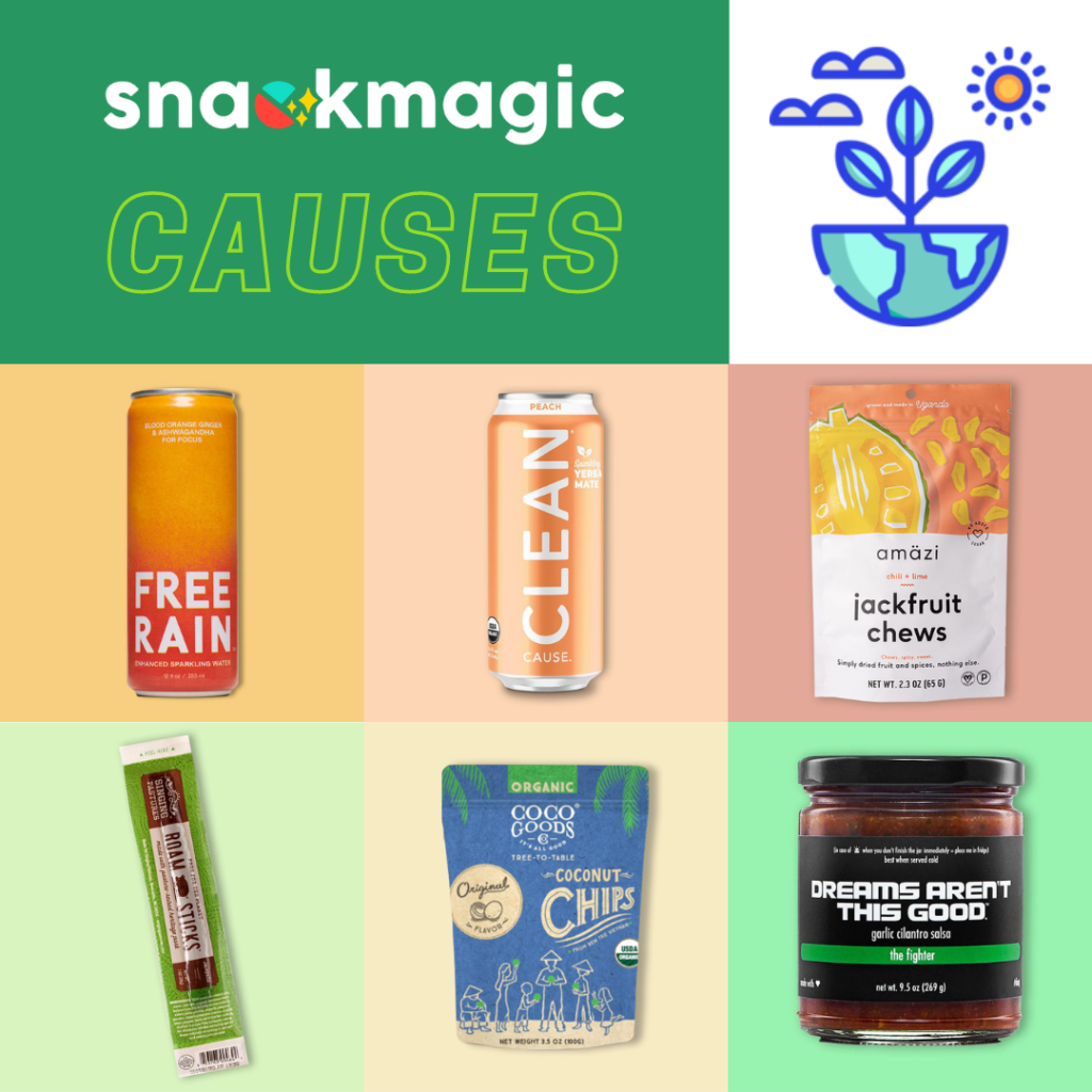 Snacks on the snackamgic menu that support a good cause