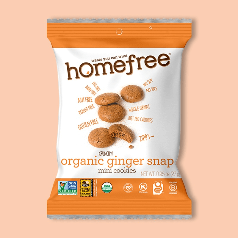 Homefree Organic Ginger Snap Mini Cookies